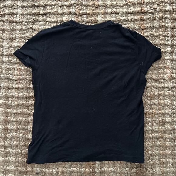 James Perse Standard Women's Black Short Sleeve Tee – M (Size 2 )– Made in USA - Picture 2 of 3